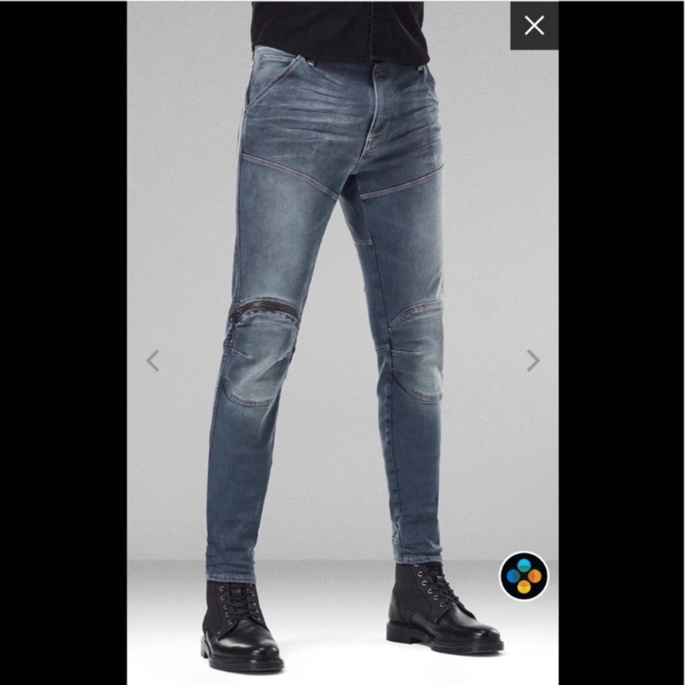 Men’s G-Star Raw 5620 Knee Zip Skinny Jeans